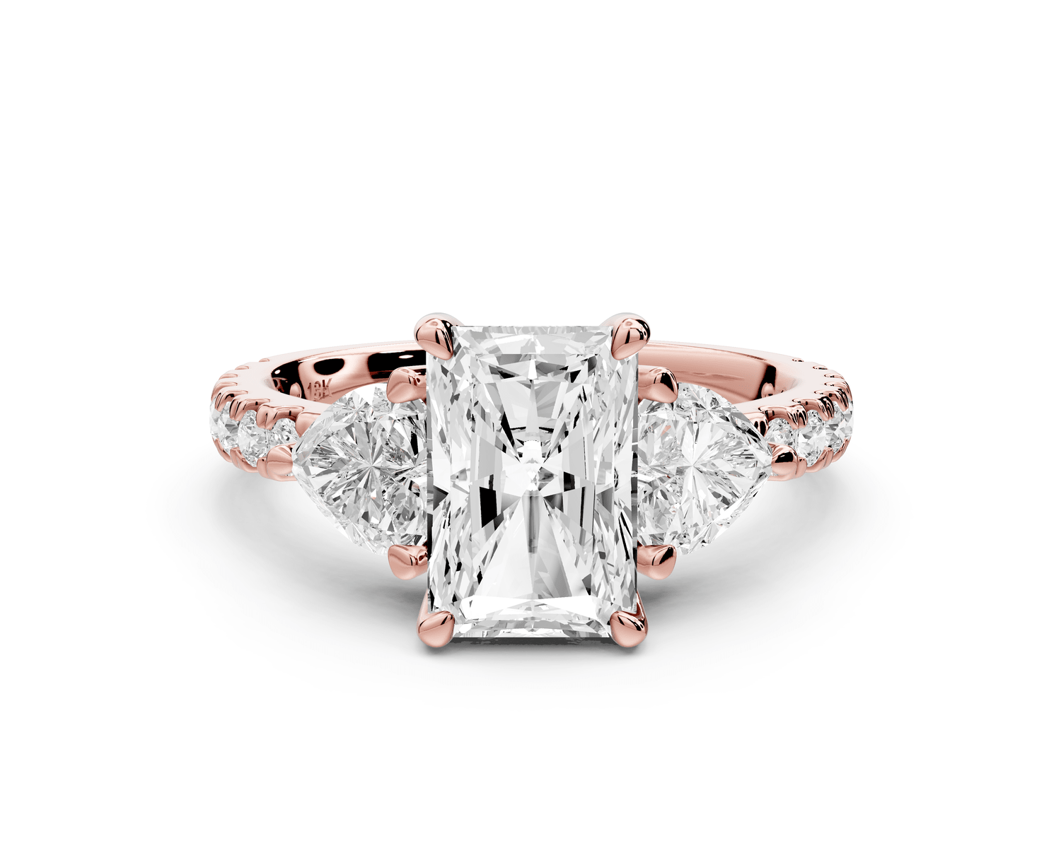 Lily - 2ct Engagement Ring 18k rose gold - Mr. Alex Jewelry
