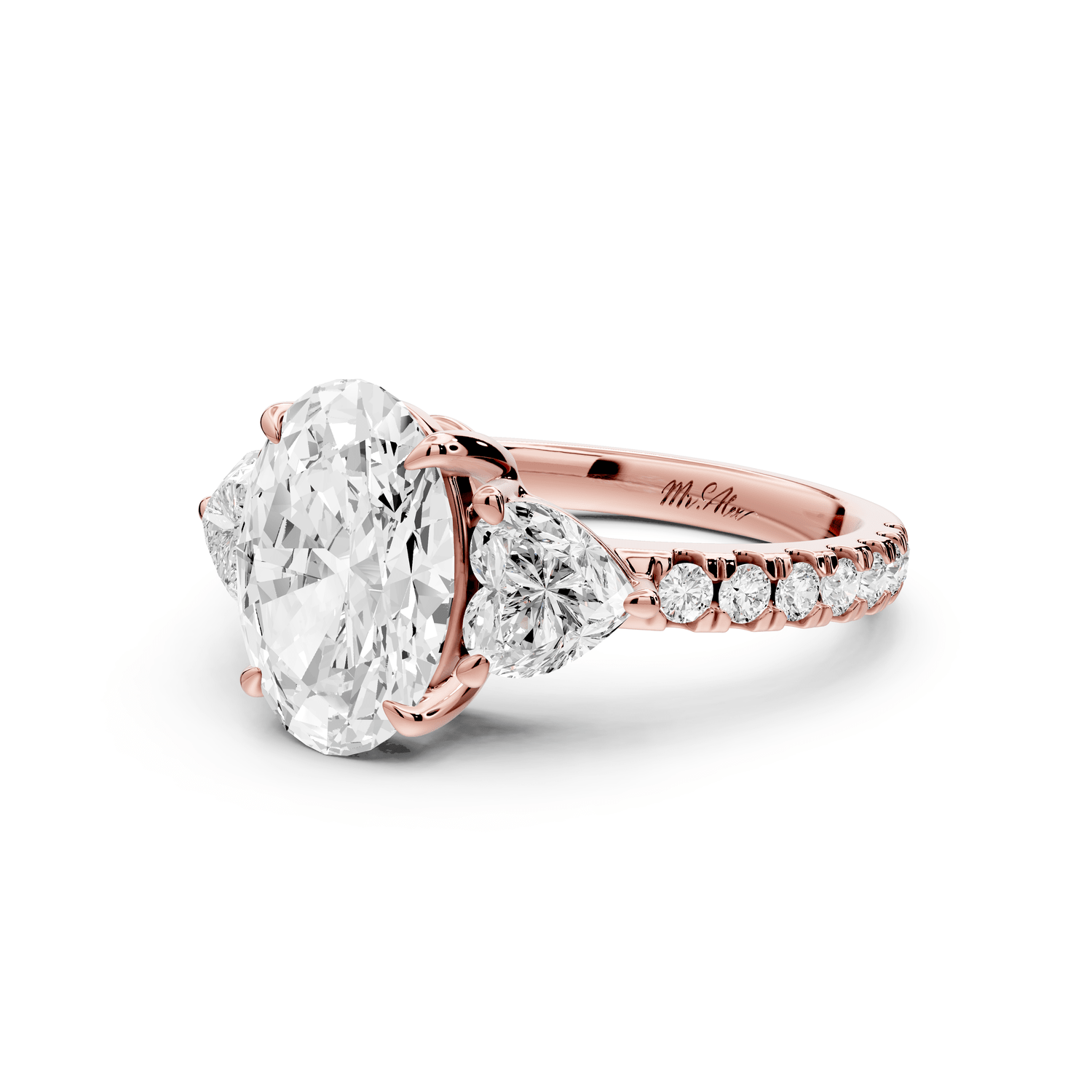 Lily - 2ct Engagement Ring 18k rose gold - Mr. Alex Jewelry