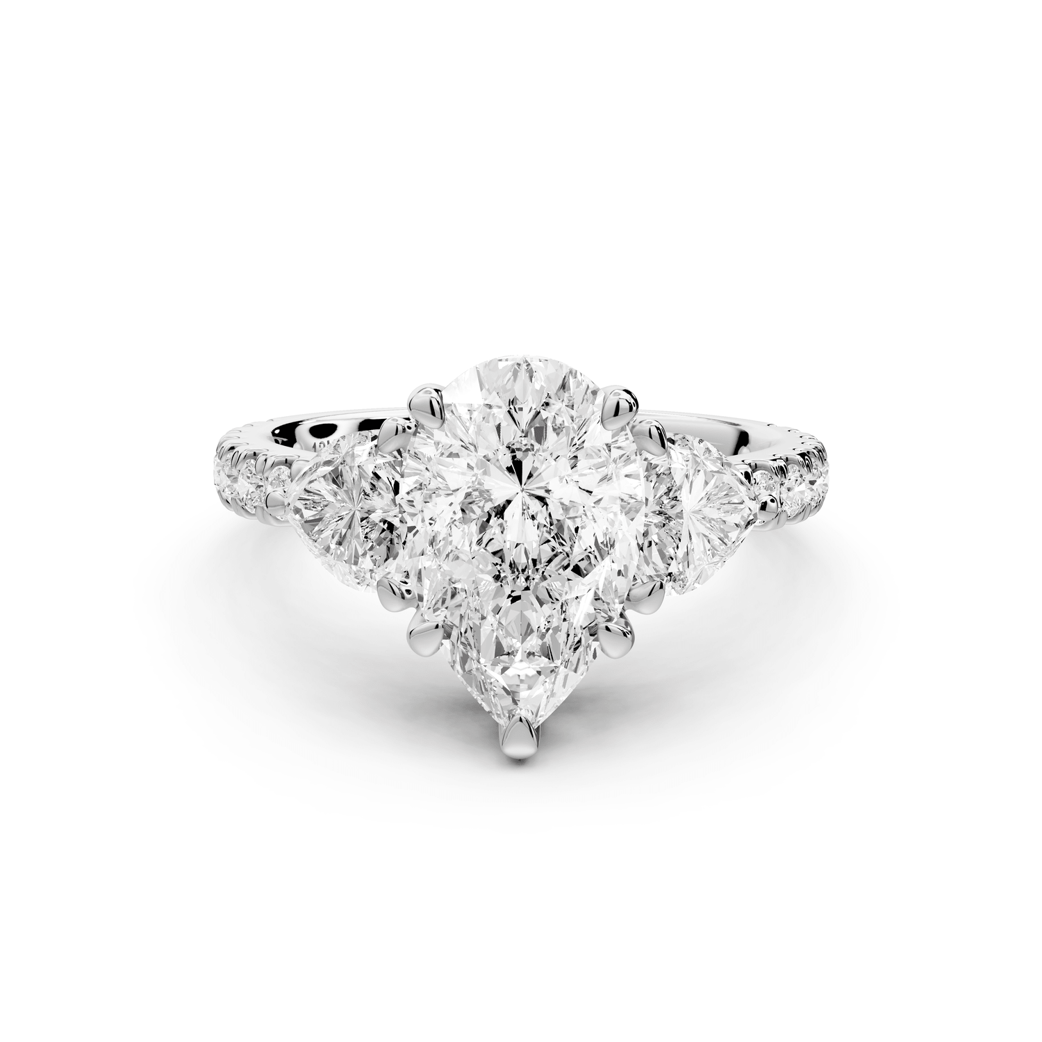 Lily - 2ct Engagement Ring 18k white gold - Mr. Alex Jewelry
