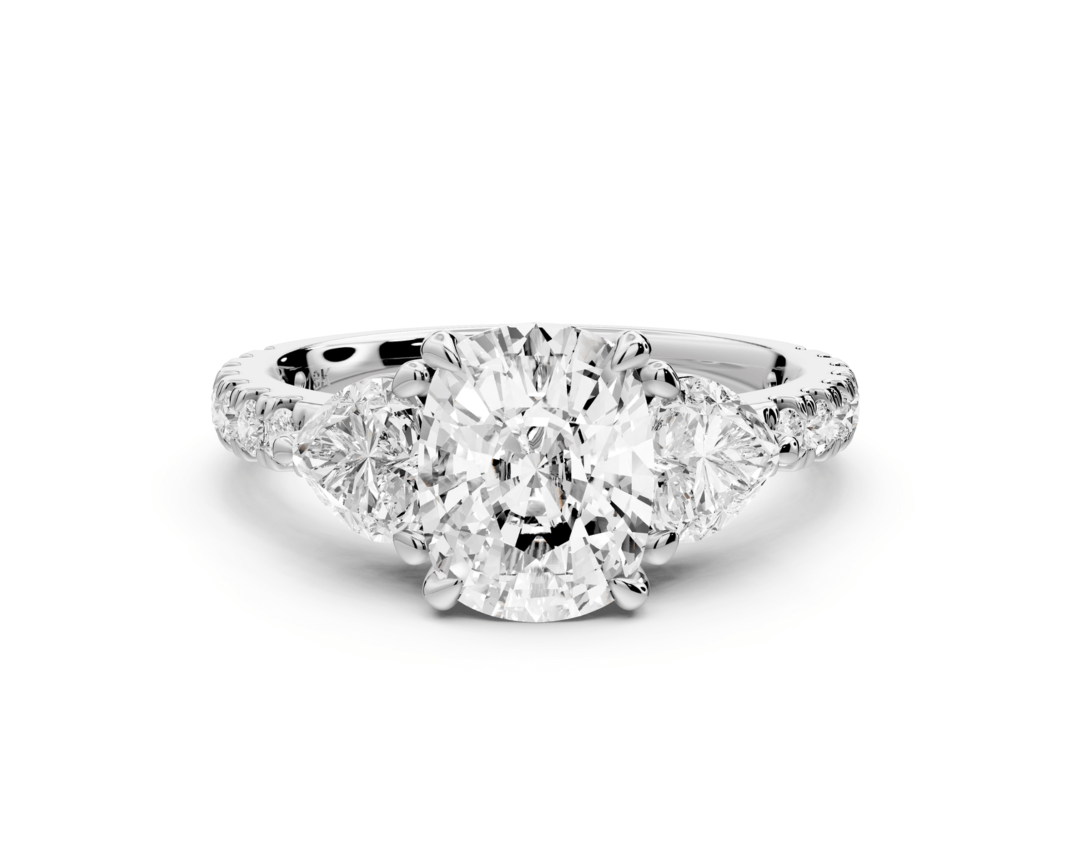 Lily - 2ct Engagement Ring 18k white gold - Mr. Alex Jewelry