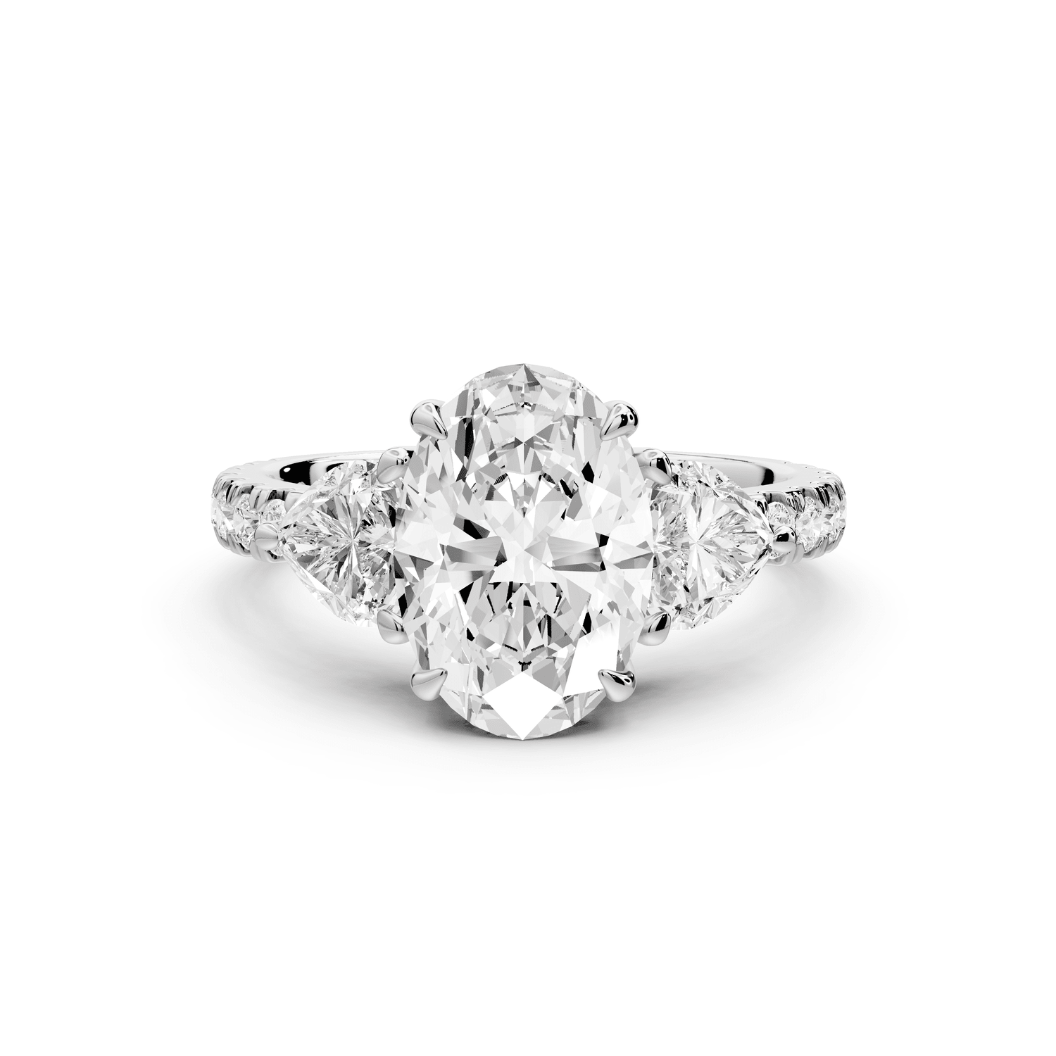 Lily - 2ct Engagement Ring 18k white gold - Mr. Alex Jewelry