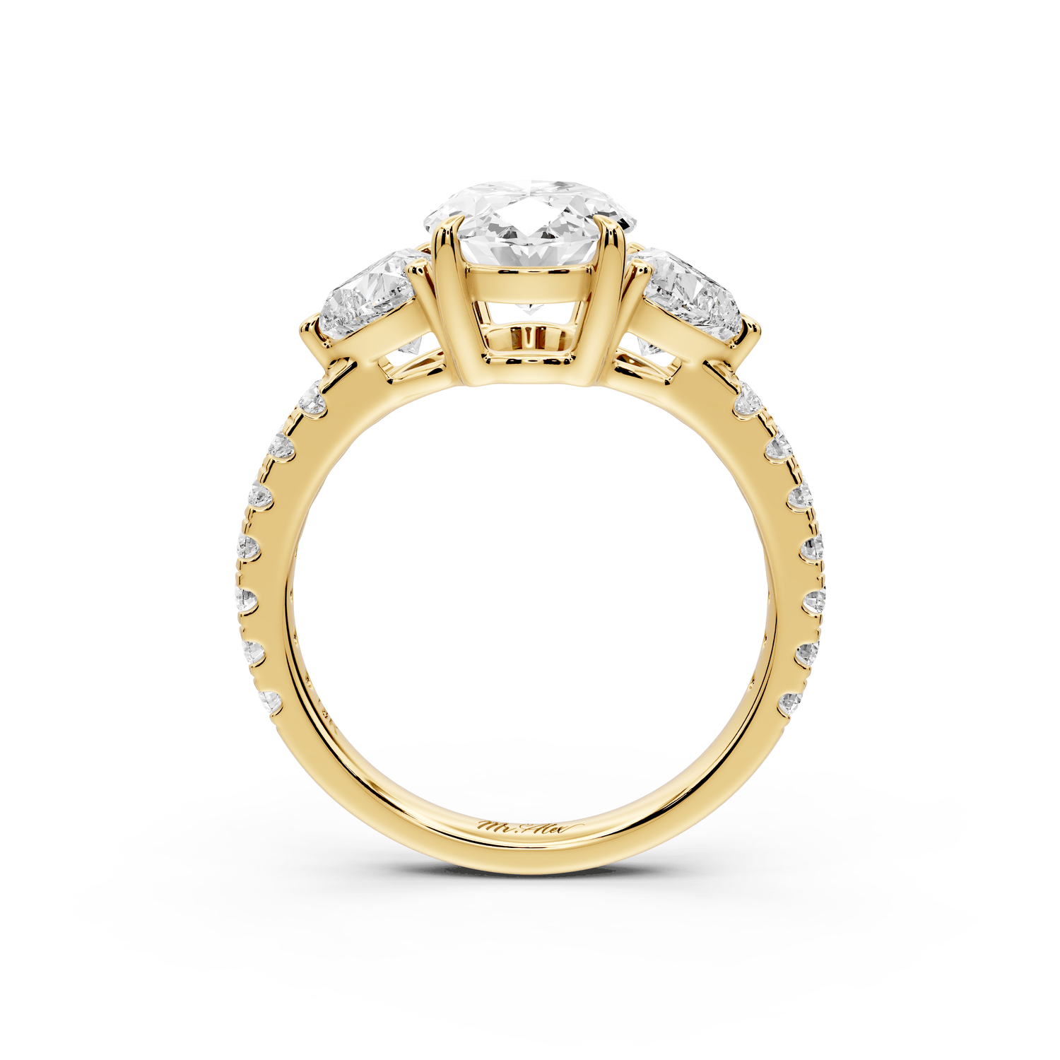 Lily - 2ct Engagement Ring 18k yellow gold - Mr. Alex Jewelry