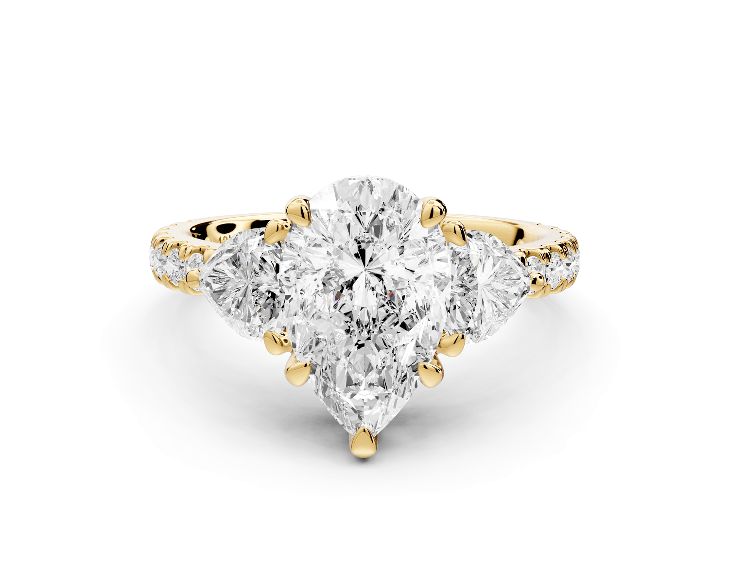 Lily - 2ct Engagement Ring 18k yellow gold - Mr. Alex Jewelry