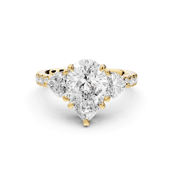 Lily - 2ct Engagement Ring 18k yellow gold - Mr. Alex Jewelry