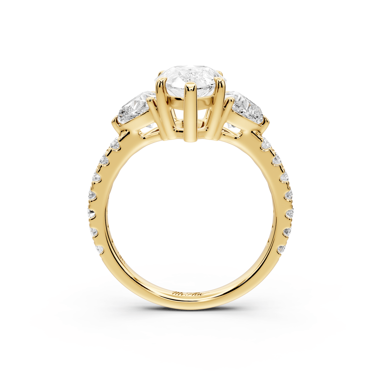 Lily - 2ct Engagement Ring 18k yellow gold - Mr. Alex Jewelry