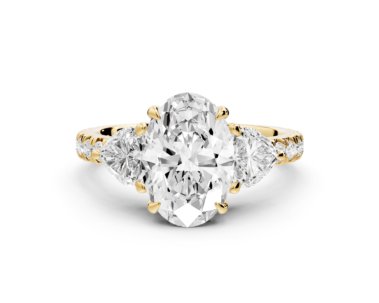 Lily - 2ct Engagement Ring 18k yellow gold - Mr. Alex Jewelry