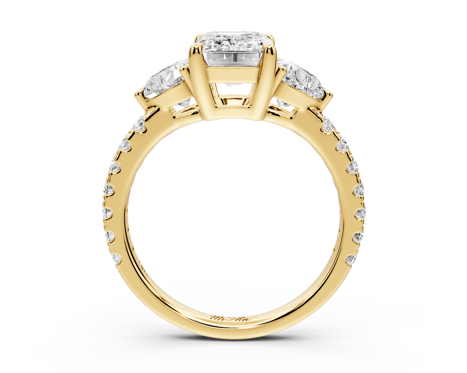 Lily - 2ct Engagement Ring 18k yellow gold - Mr. Alex Jewelry