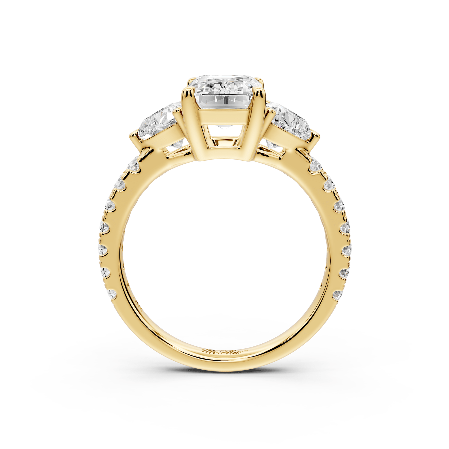 Lily - 2ct Engagement Ring 18k yellow gold - Mr. Alex Jewelry