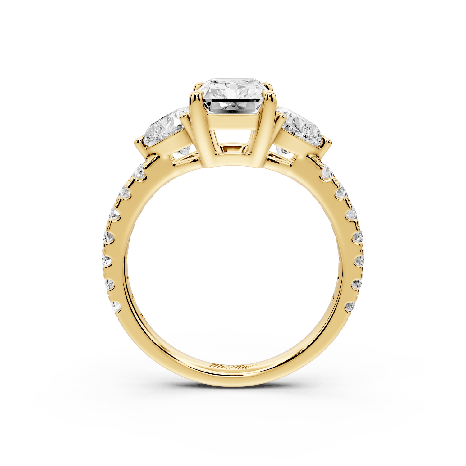 Lily - 2ct Engagement Ring 18k yellow gold - Mr. Alex Jewelry