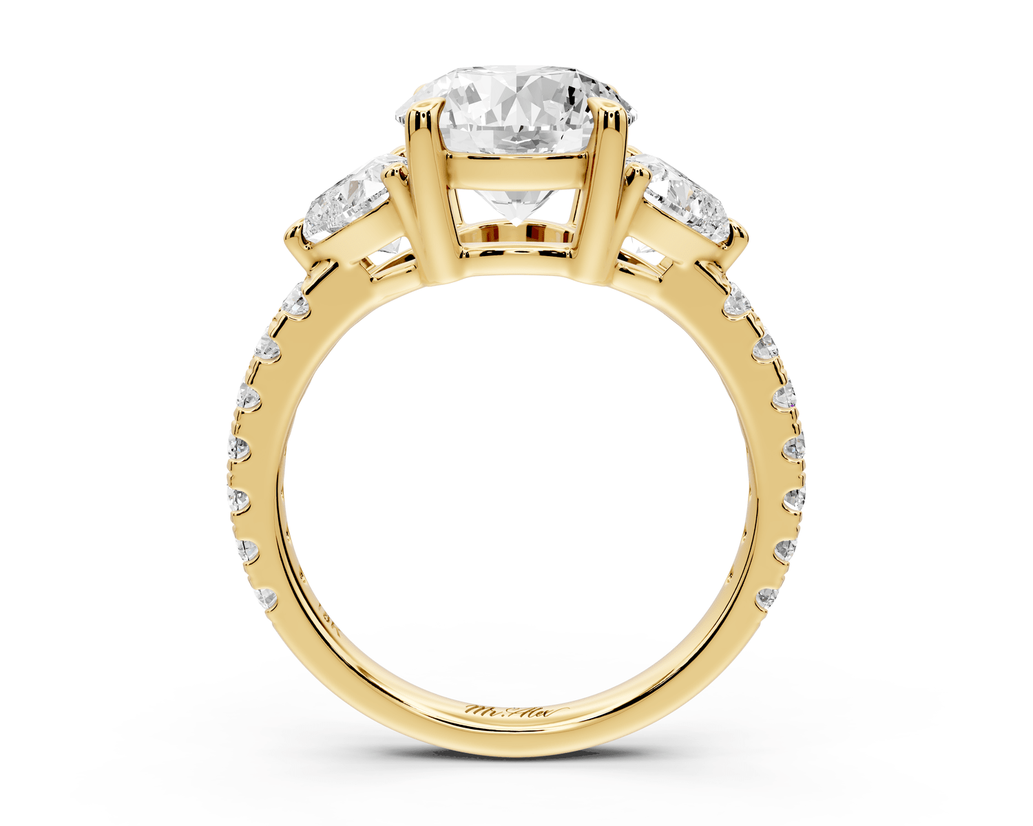 Lily - 2ct Engagement Ring 18k yellow gold - Mr. Alex Jewelry