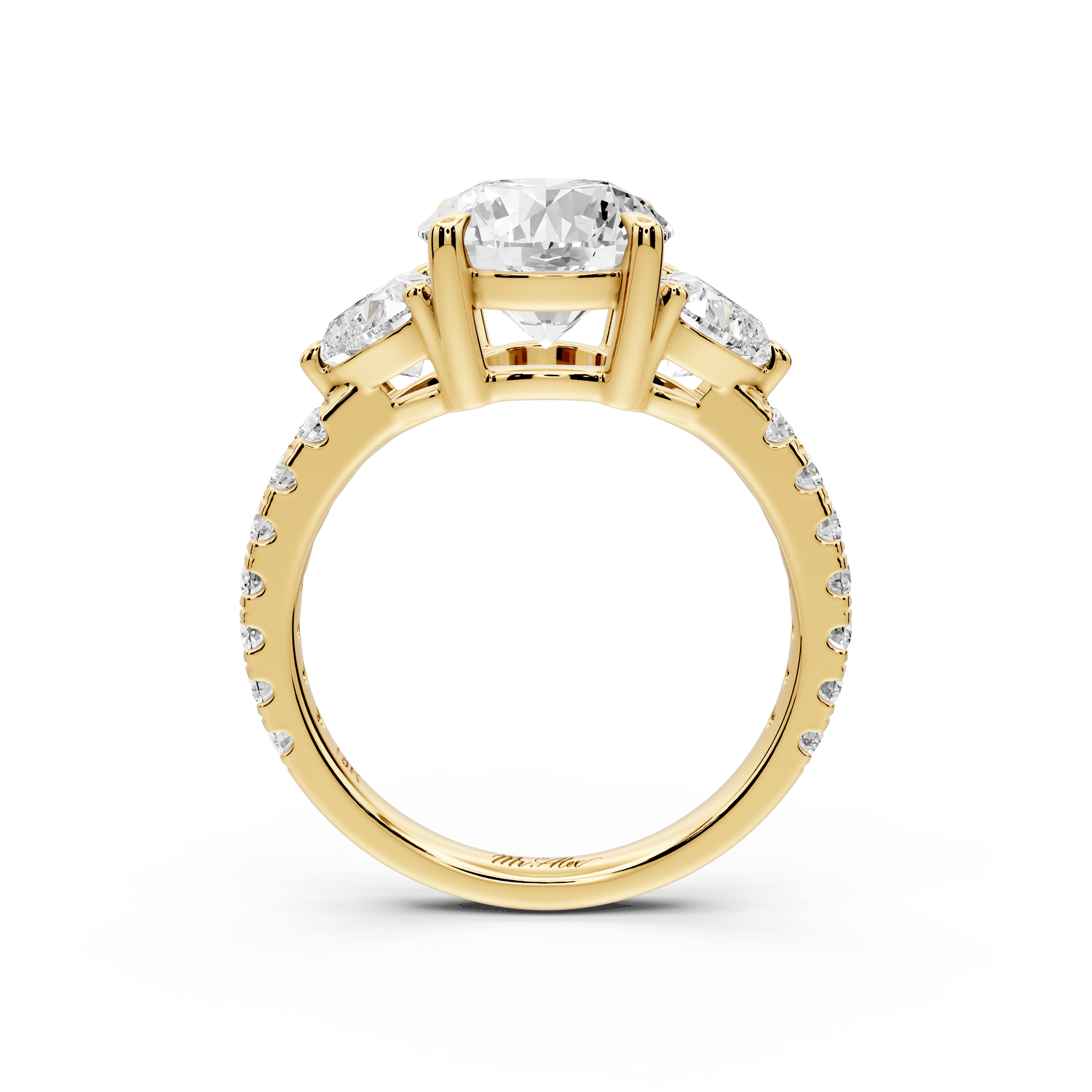 Lily - 2ct Engagement Ring 18k yellow gold - Mr. Alex Jewelry