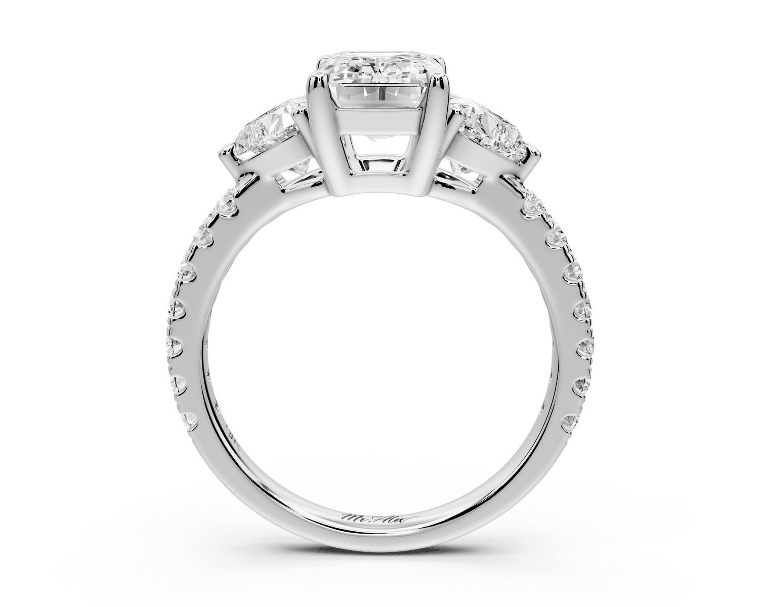 Lily - 2ct Engagement Ring platinum - Mr. Alex Jewelry
