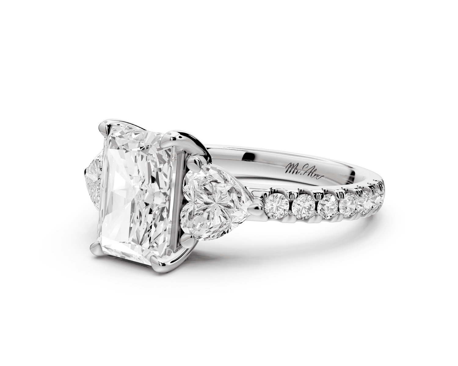 Lily - 2ct Engagement Ring platinum - Mr. Alex Jewelry