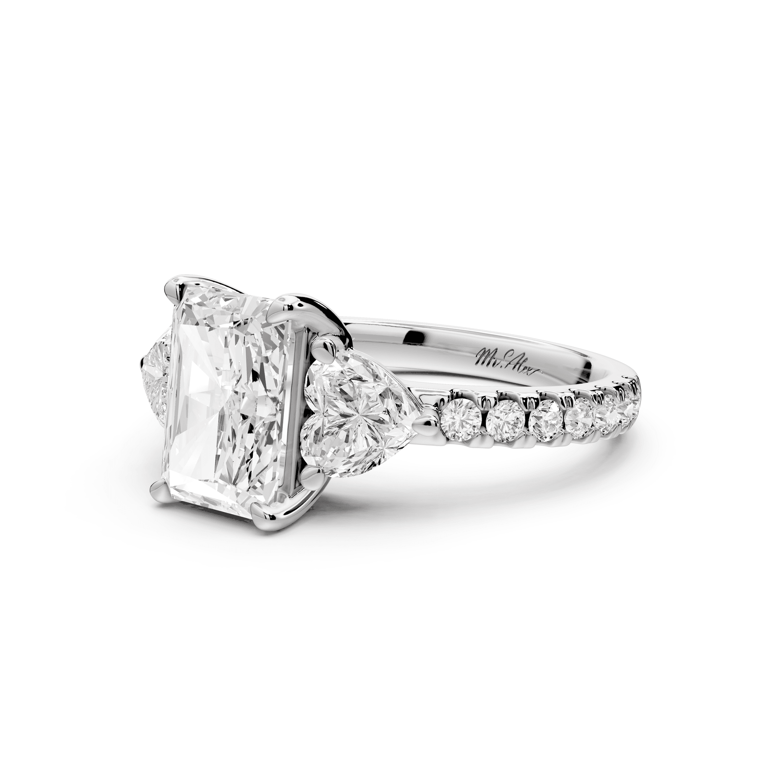 Lily - 2ct Engagement Ring platinum - Mr. Alex Jewelry