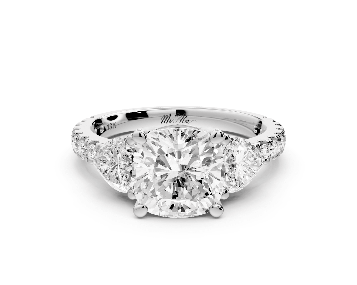 Lily - 2ct Engagement Ring platinum - Mr. Alex Jewelry