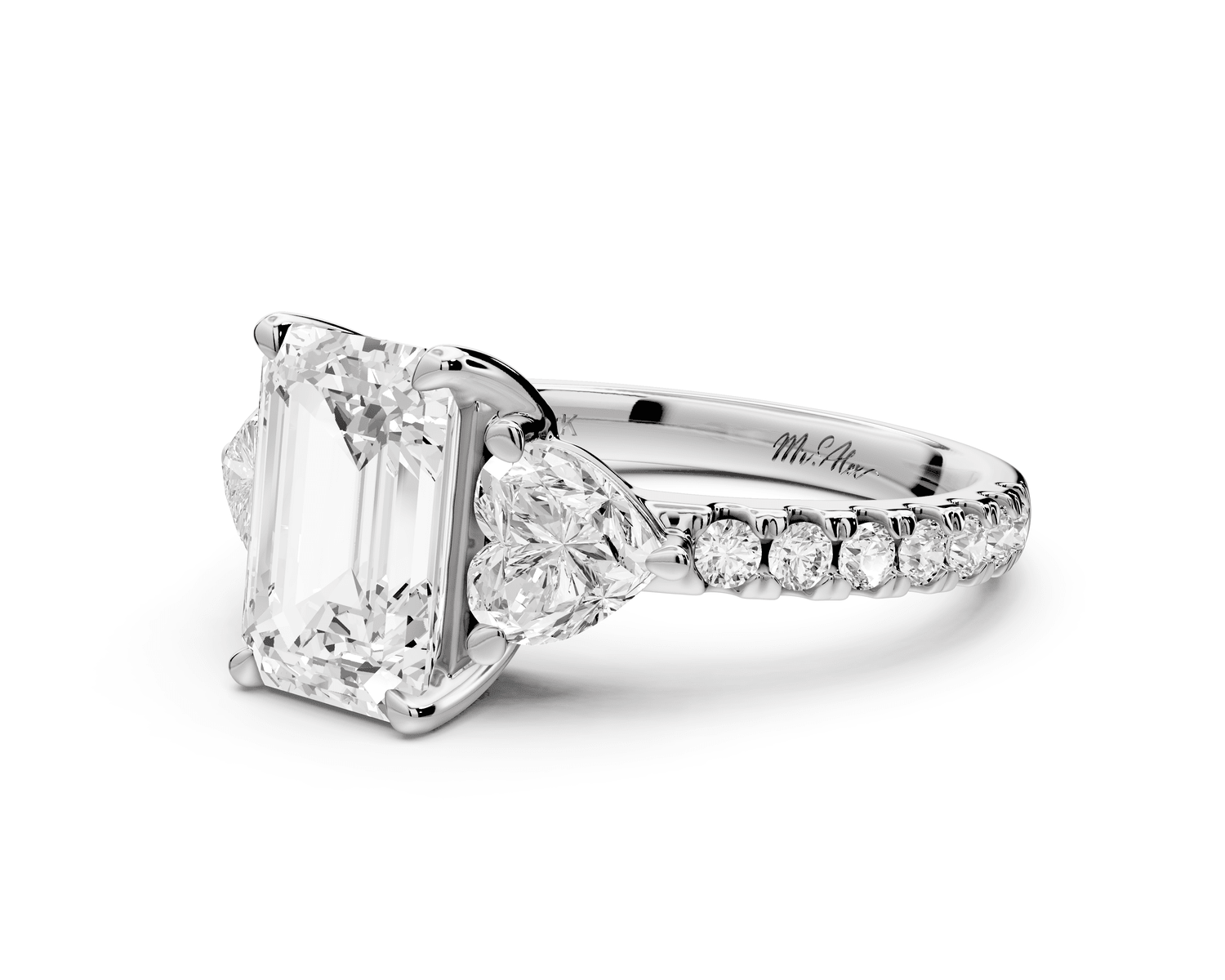 Lily - 2ct Engagement Ring platinum - Mr. Alex Jewelry