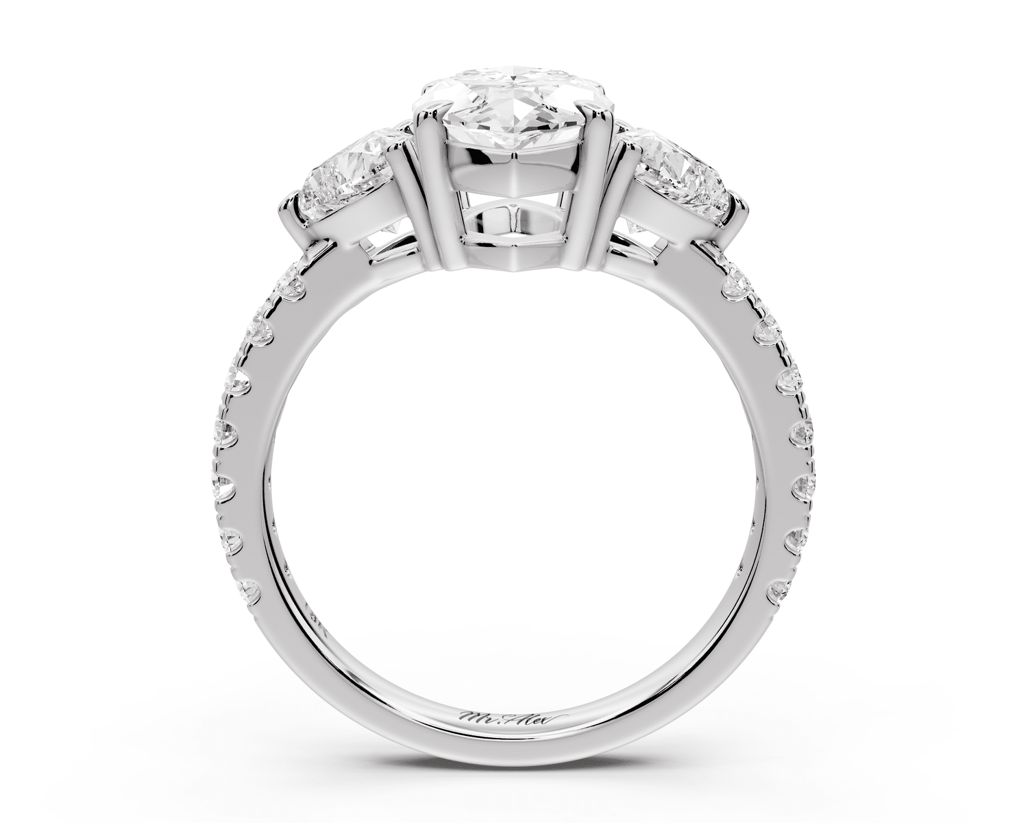 Lily - 2ct Engagement Ring platinum - Mr. Alex Jewelry