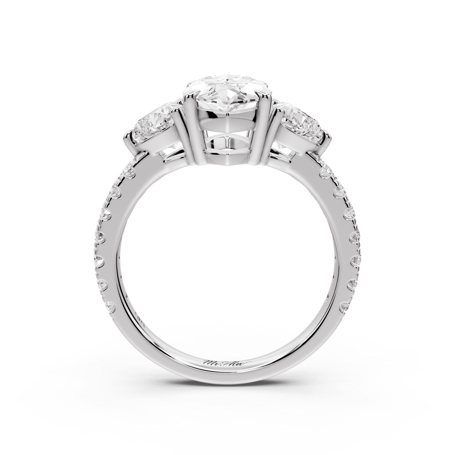 Lily - 2ct Engagement Ring platinum - Mr. Alex Jewelry
