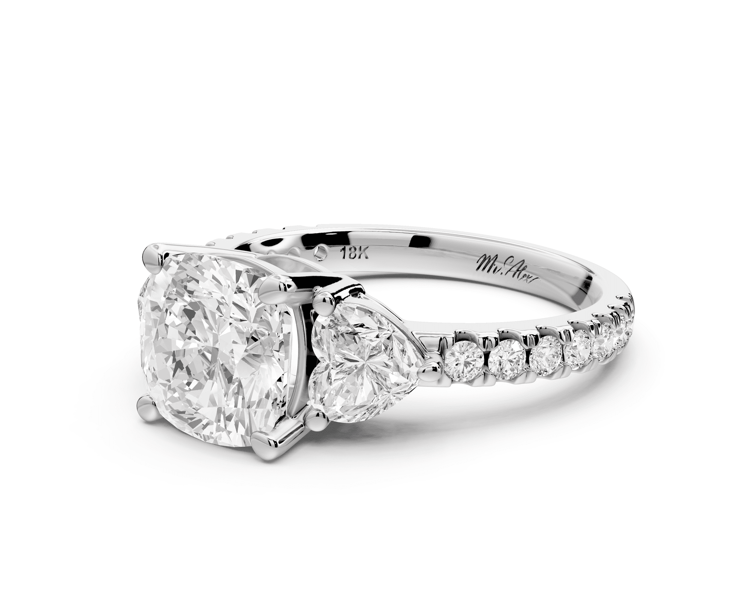 Lily - 2ct Engagement Ring platinum - Mr. Alex Jewelry