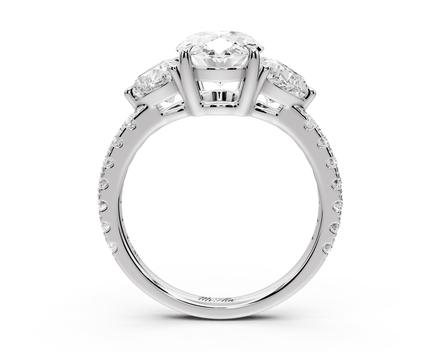 Lily - 2ct Engagement Ring platinum - Mr. Alex Jewelry