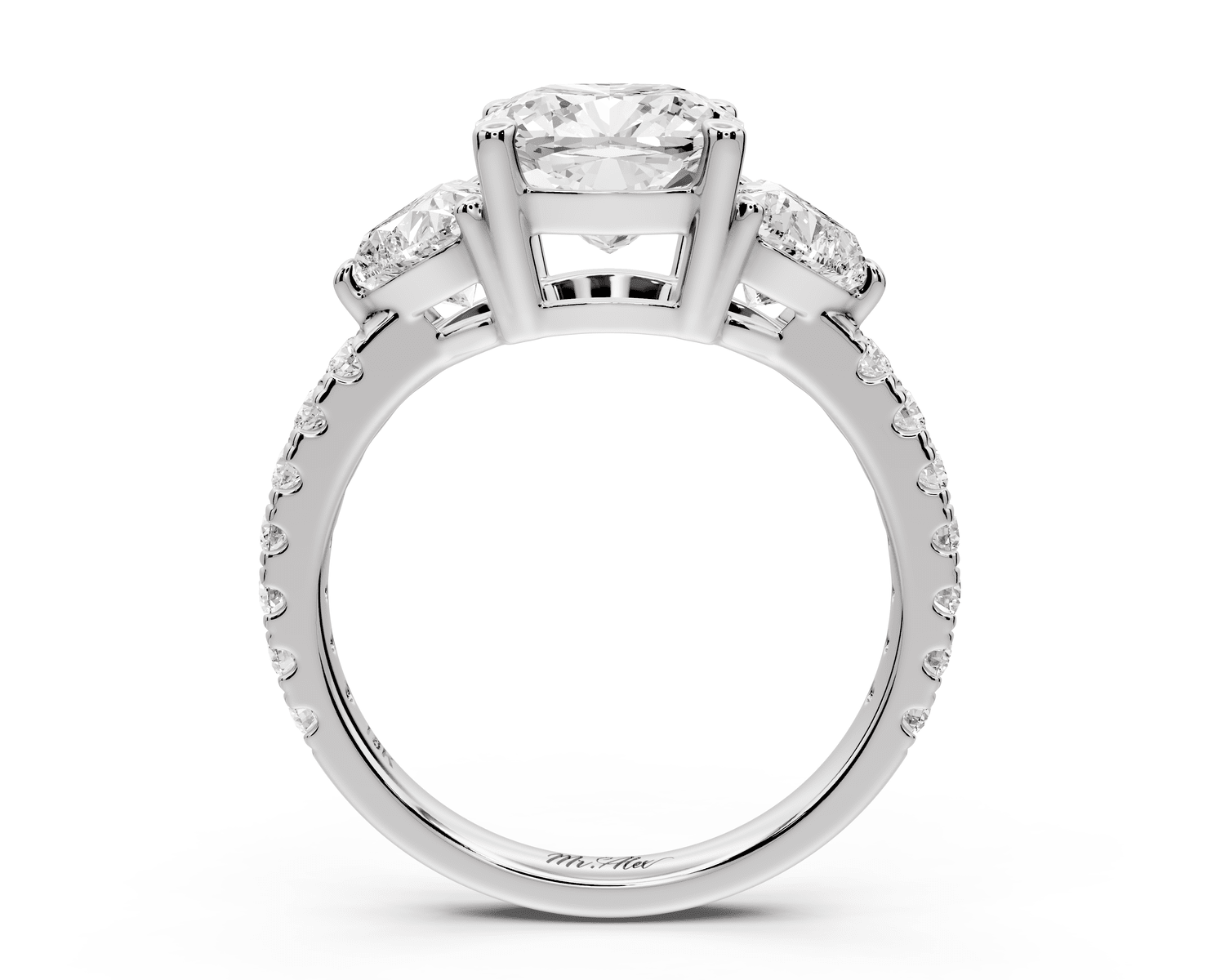 Lily - 2ct Engagement Ring platinum - Mr. Alex Jewelry