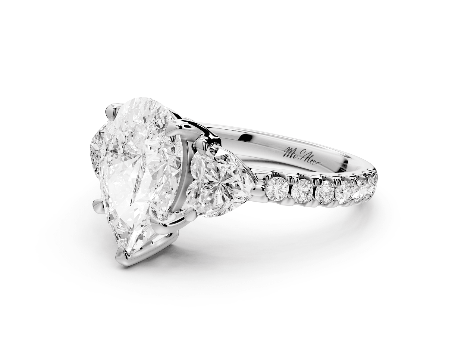 Lily - 2ct Engagement Ring platinum - Mr. Alex Jewelry