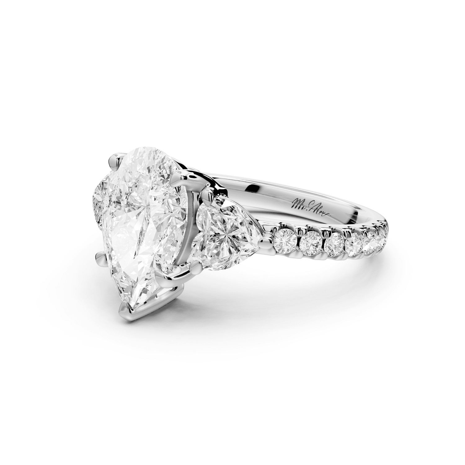 Lily - 2ct Engagement Ring platinum - Mr. Alex Jewelry