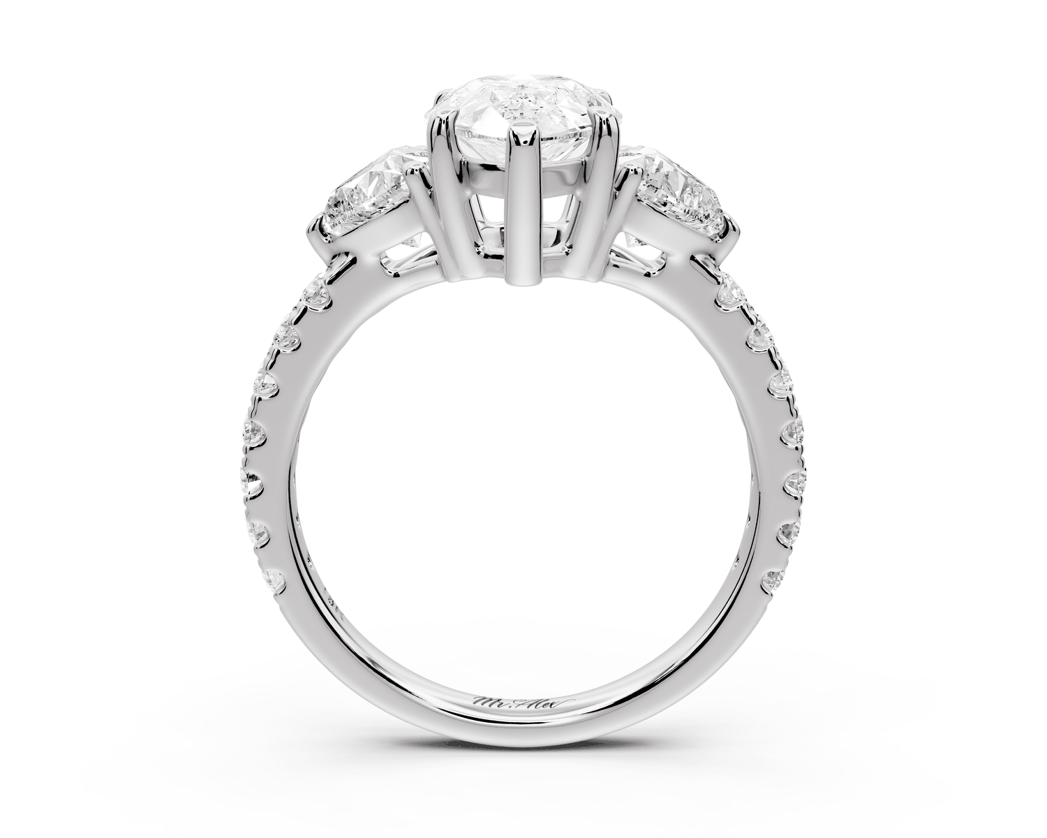 Lily - 2ct Engagement Ring platinum - Mr. Alex Jewelry