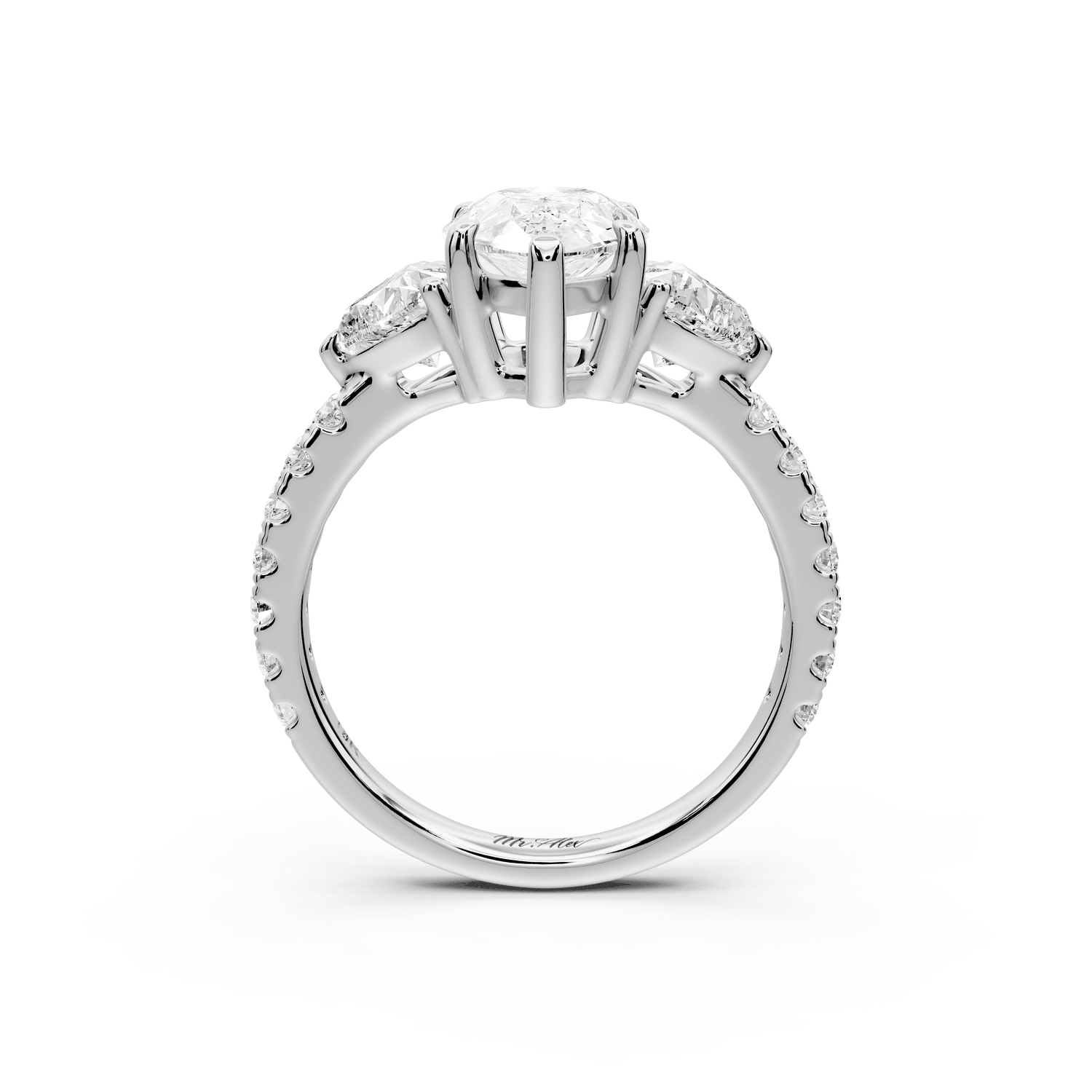 Lily - 2ct Engagement Ring platinum - Mr. Alex Jewelry