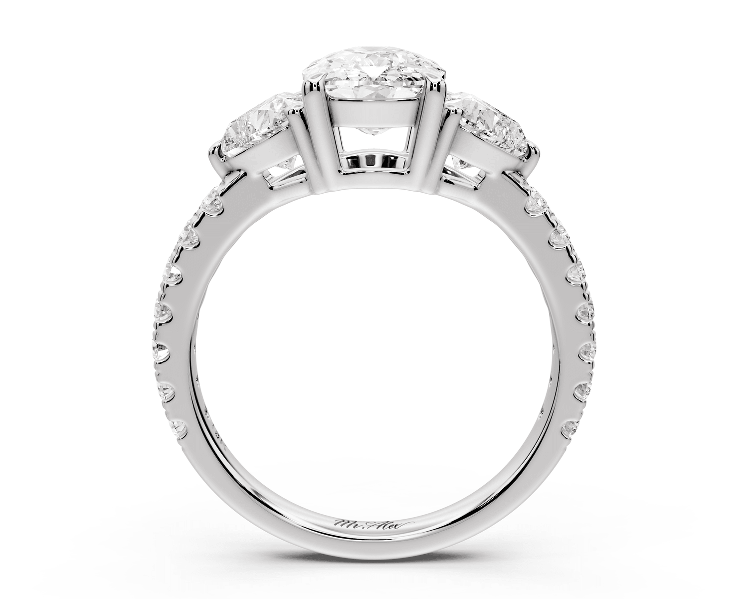 Lily - 2ct Engagement Ring platinum - Mr. Alex Jewelry