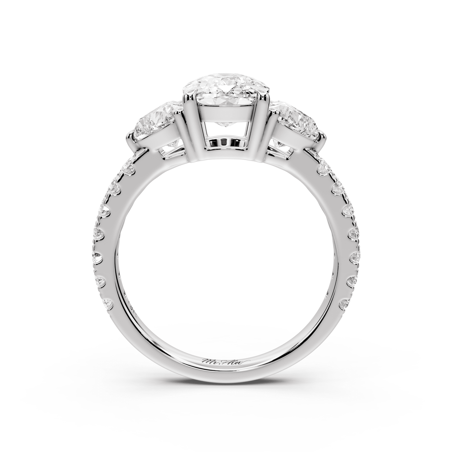 Lily - 2ct Engagement Ring platinum - Mr. Alex Jewelry