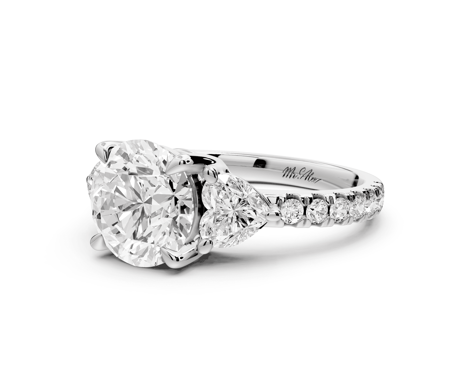 Lily - 2ct Engagement Ring platinum - Mr. Alex Jewelry