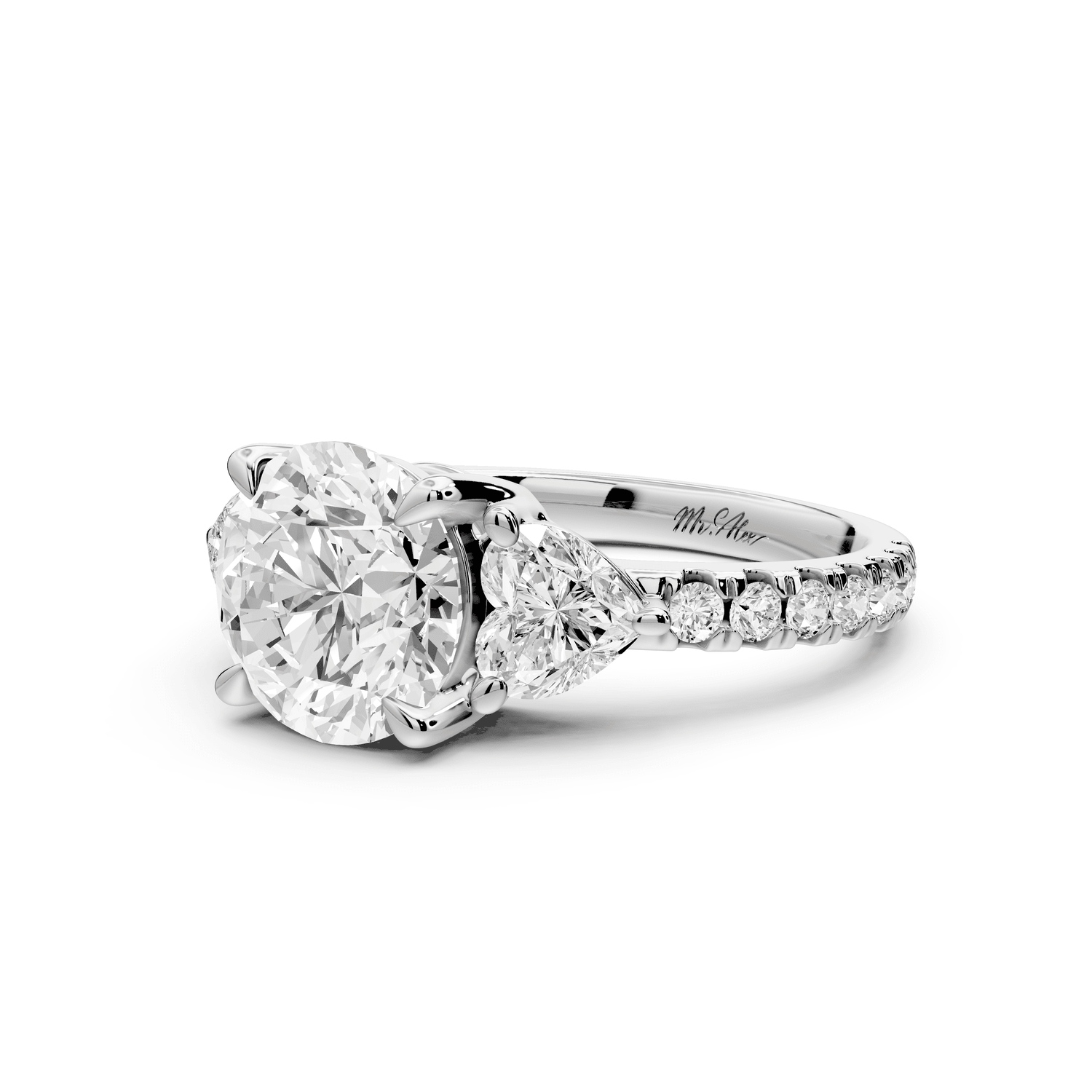 Lily - 2ct Engagement Ring platinum - Mr. Alex Jewelry
