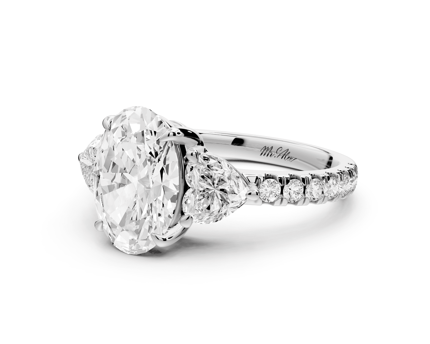 Lily - 2ct Engagement Ring platinum - Mr. Alex Jewelry