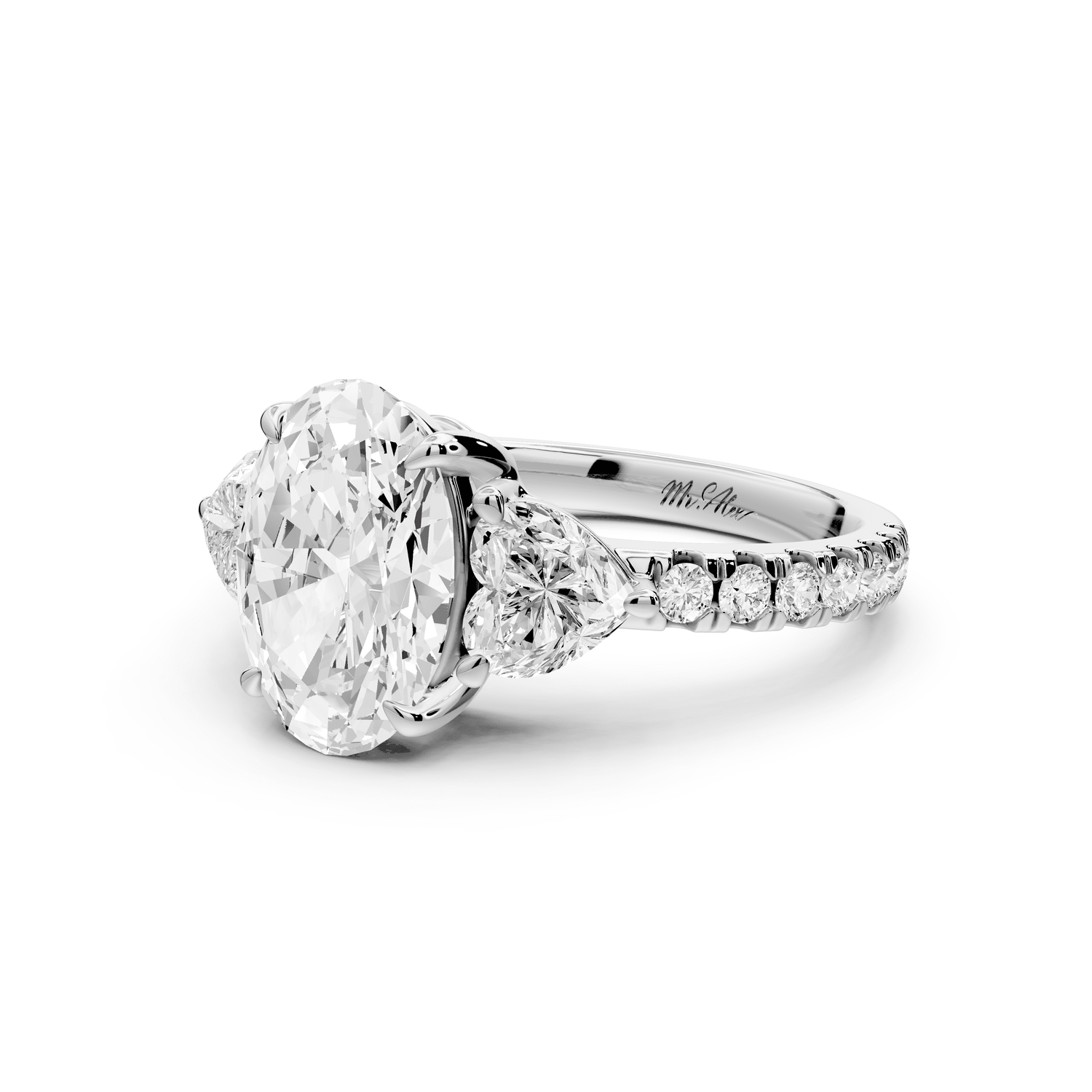 Lily - 2ct Engagement Ring platinum - Mr. Alex Jewelry