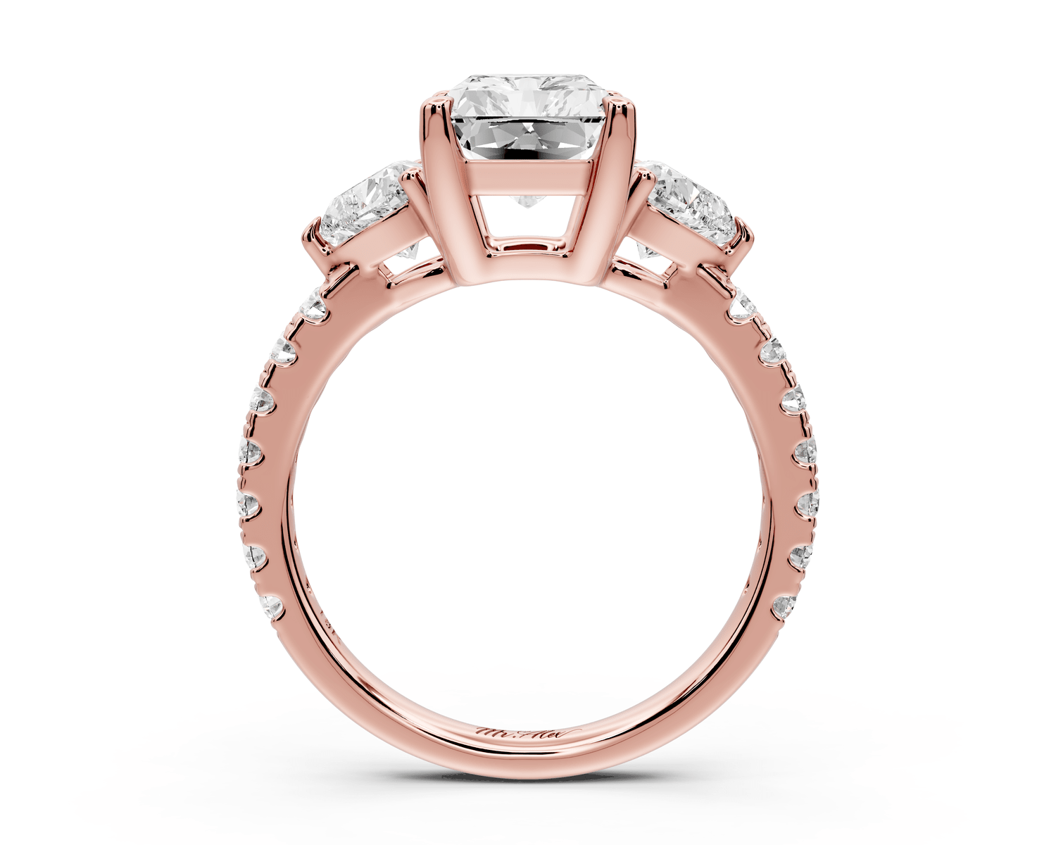 Lily - 3ct Engagement Ring 14k rose gold - Mr. Alex Jewelry