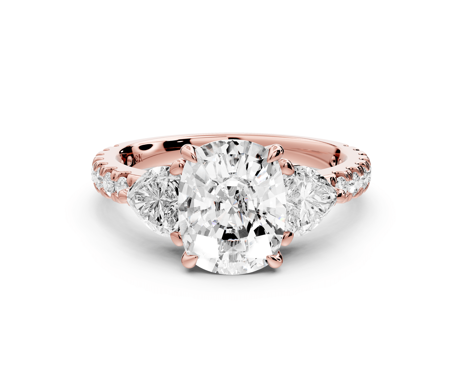 Lily - 3ct Engagement Ring 14k rose gold - Mr. Alex Jewelry