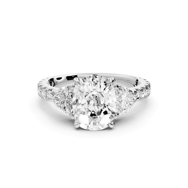 Lily - 3ct Engagement Ring 14k white gold - Mr. Alex Jewelry