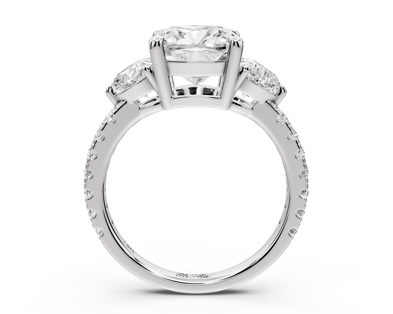 Lily - 3ct Engagement Ring 14k white gold - Mr. Alex Jewelry