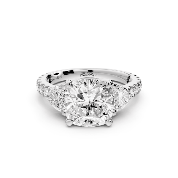 Lily - 3ct Engagement Ring 14k white gold - Mr. Alex Jewelry