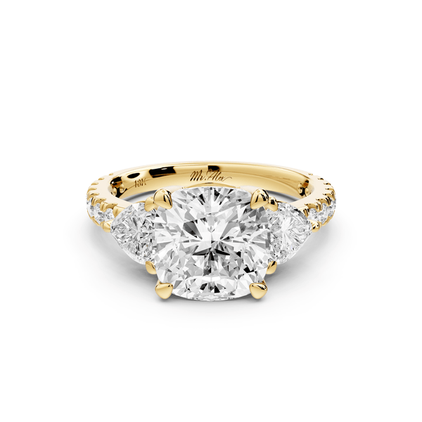 Lily - 3ct Engagement Ring 14k yellow gold - Mr. Alex Jewelry