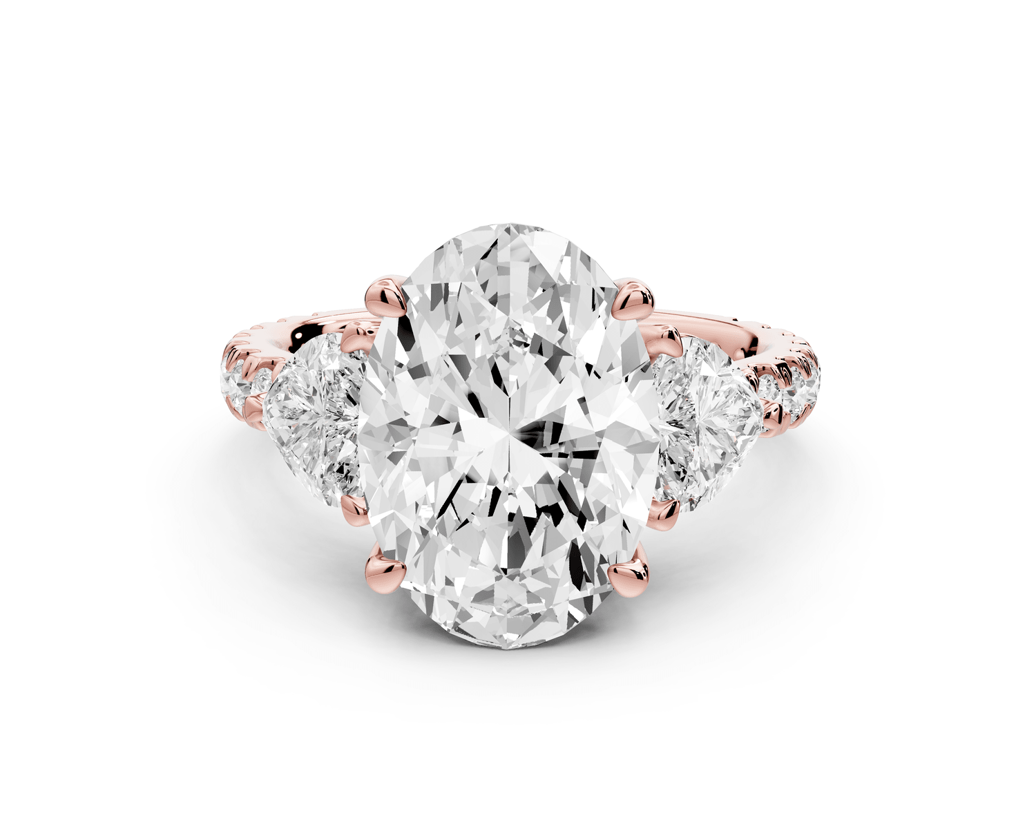 Lily - 3ct Engagement Ring 18k rose gold - Mr. Alex Jewelry