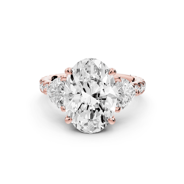Lily - 3ct Engagement Ring 18k rose gold - Mr. Alex Jewelry