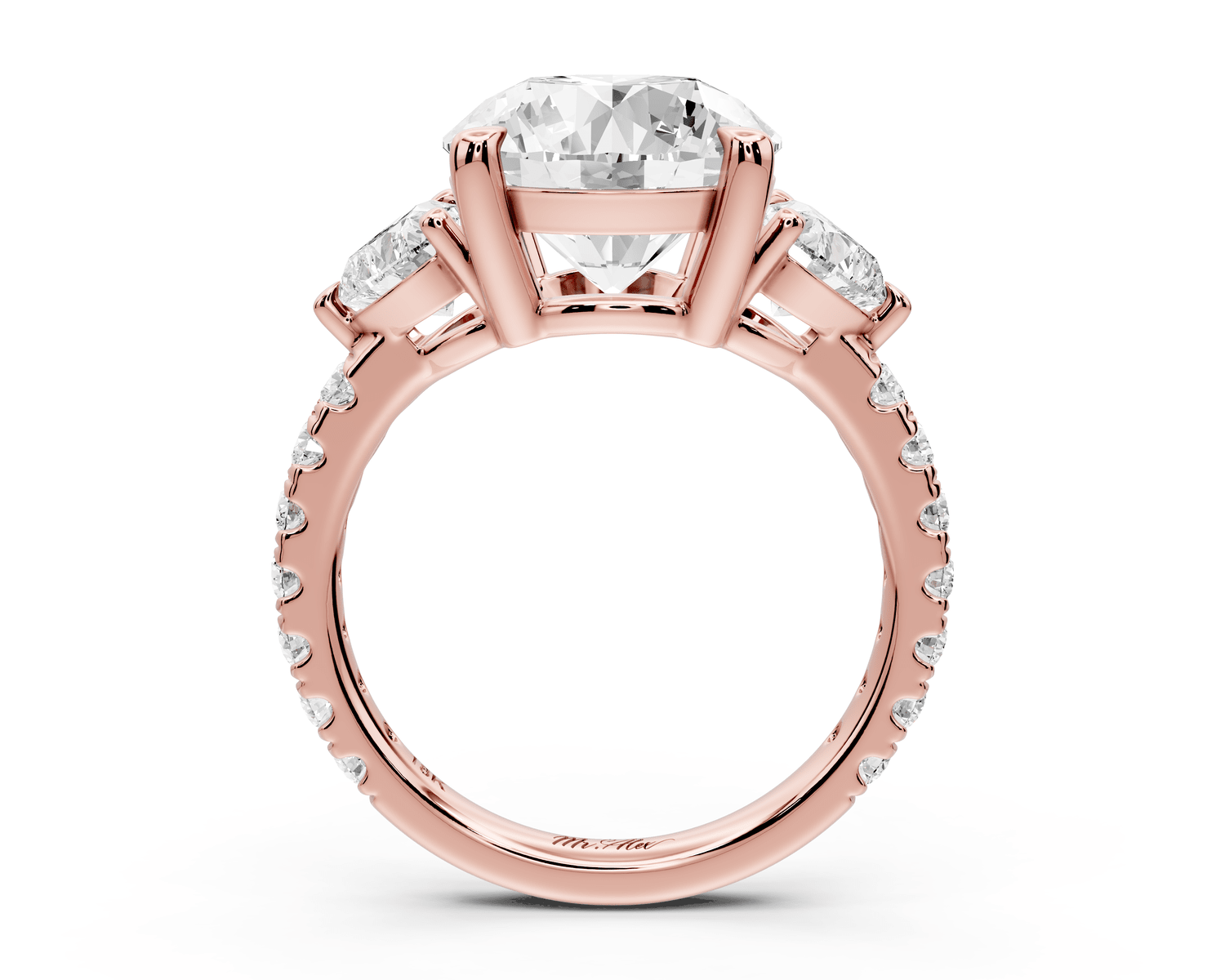 Lily - 3ct Engagement Ring 18k rose gold - Mr. Alex Jewelry