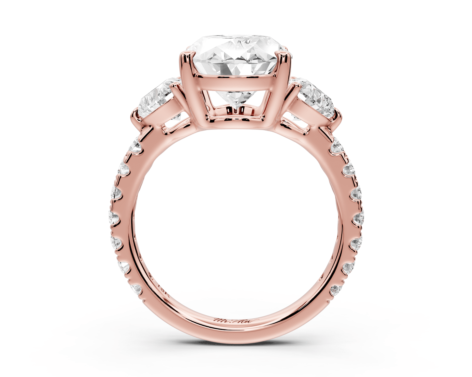 Lily - 3ct Engagement Ring 18k rose gold - Mr. Alex Jewelry