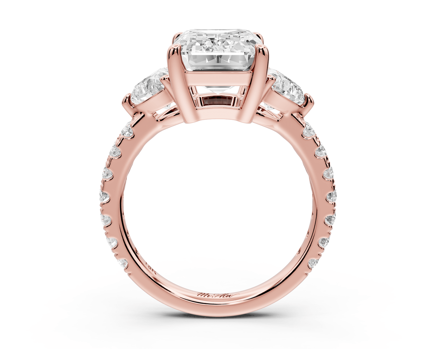 Lily - 3ct Engagement Ring 18k rose gold - Mr. Alex Jewelry