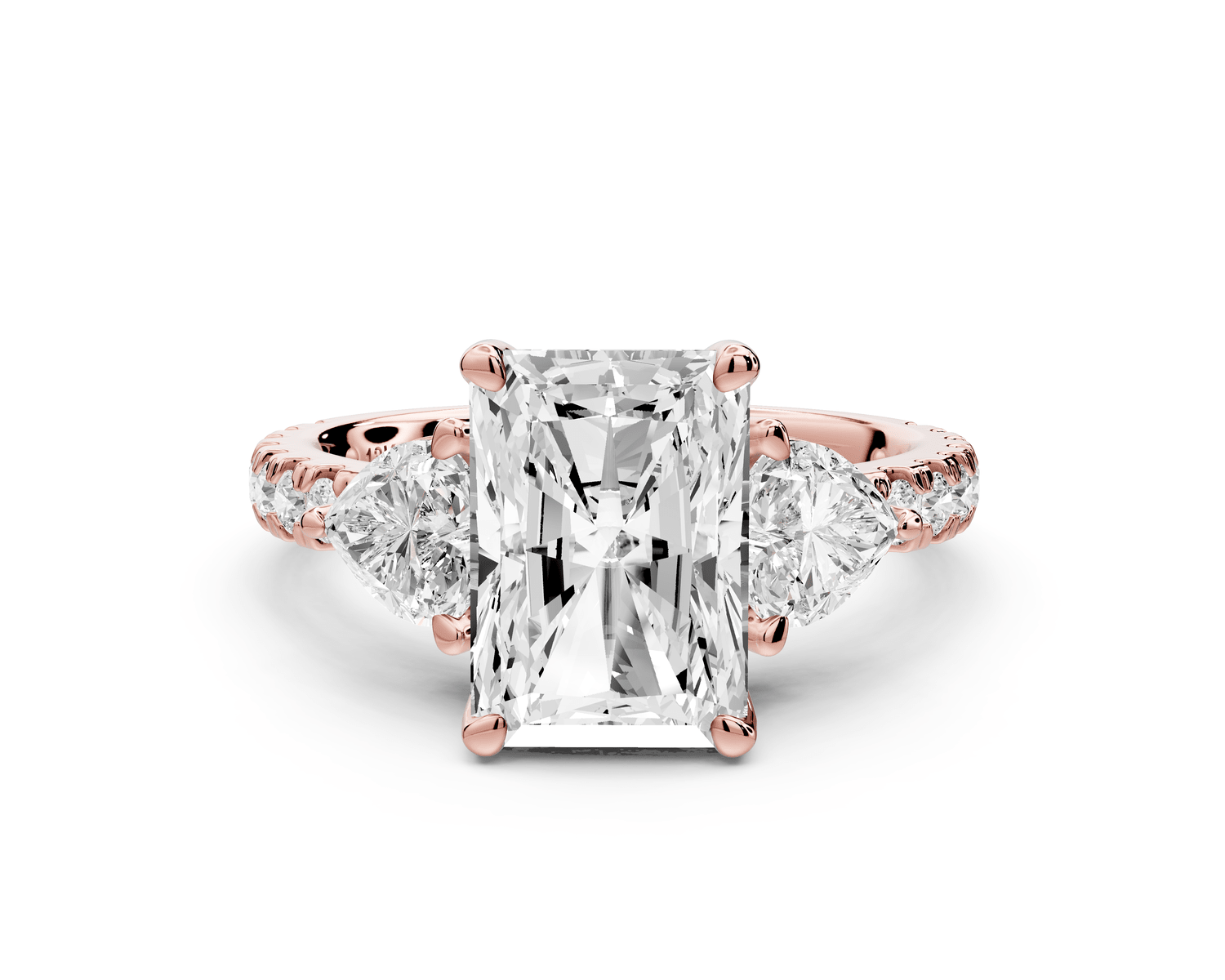 Lily - 3ct Engagement Ring 18k rose gold - Mr. Alex Jewelry