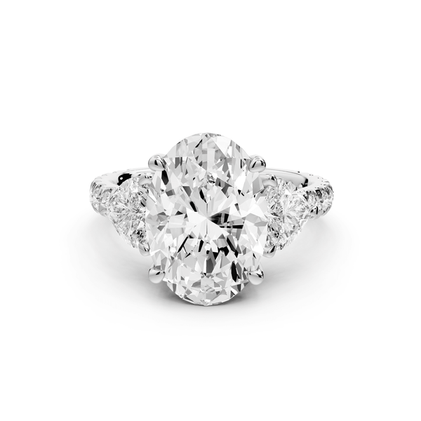 Lily - 3ct Engagement Ring 18k white gold - Mr. Alex Jewelry