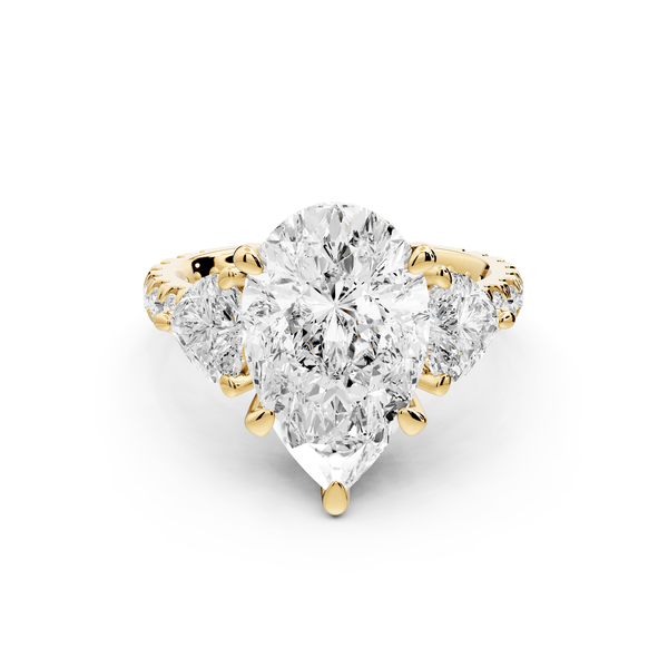 Lily - 3ct Engagement Ring 18k yellow gold - Mr. Alex Jewelry