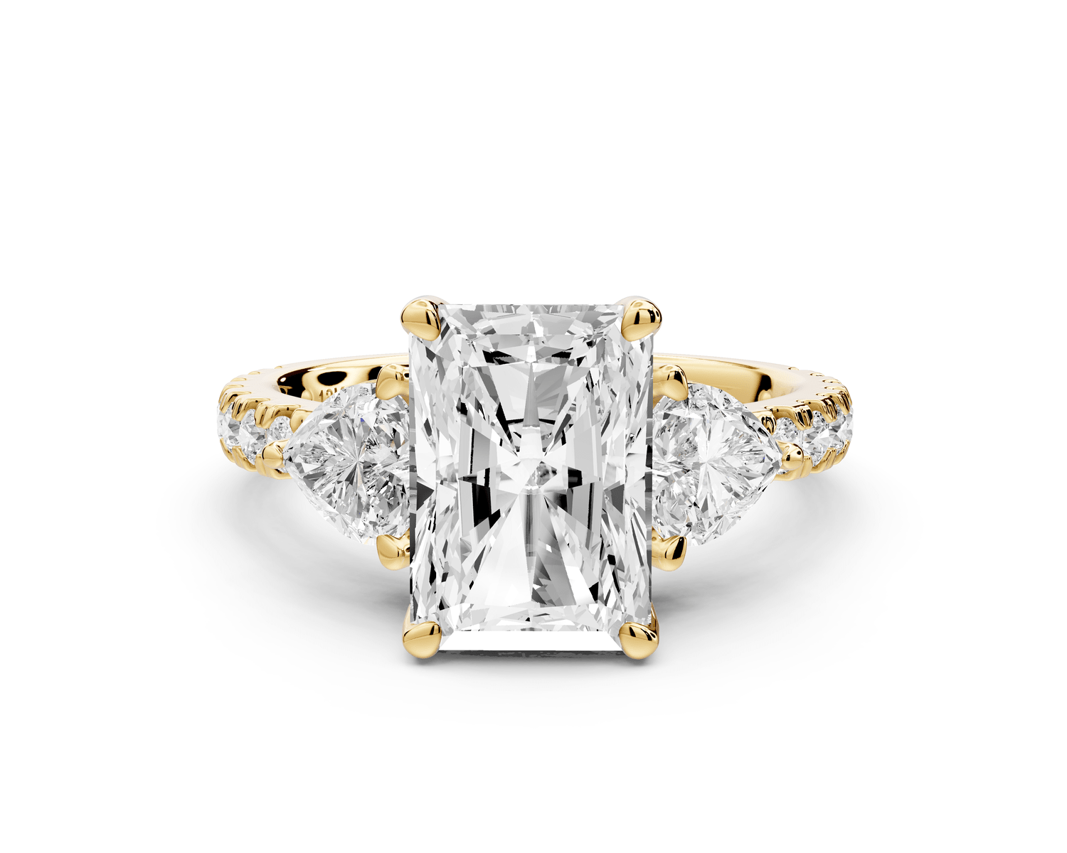 Lily - 3ct Engagement Ring 18k yellow gold - Mr. Alex Jewelry